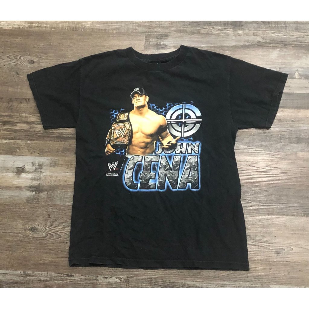 Vtg Wwe World Wrestling Entertainment John Cena Belt TShirt Mens Medium